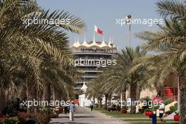 10.03.2010 Sakhir, Bahrain,  The paddock and tower - Formula 1 World Championship, Rd 1, Bahrain Grand Prix, Wednesday