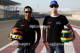 10.03.2010 Sakhir, Bahrain,  Karun Chandhok (IND), Hispania Racing F1 Team, Bruno Senna (BRA), Hispania Racing F1 Team - Formula 1 World Championship, Rd 1, Bahrain Grand Prix, Wednesday