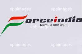 10.03.2010 Sakhir, Bahrain,  Force India F1 Team logo - Formula 1 World Championship, Rd 1, Bahrain Grand Prix, Wednesday