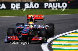 05.11.2010 Sao Paulo, Brazil,  Lewis Hamilton (GBR), McLaren Mercedes - Formula 1 World Championship, Rd 18, Brazilian Grand Prix, Friday Practice