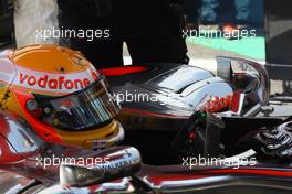 07.11.2010 Sao Paulo, Brazil,  Lewis Hamilton (GBR), McLaren Mercedes - Formula 1 World Championship, Rd 18, Brazilian Grand Prix, Sunday Pre-Race Grid