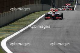 07.11.2010 Sao Paulo, Brazil,  Lewis Hamilton (GBR), McLaren Mercedes  - Formula 1 World Championship, Rd 18, Brazilian Grand Prix, Sunday Race