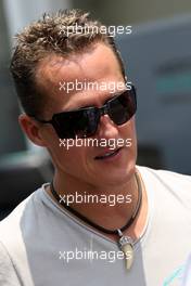 04.11.2010 Sao Paulo, Brazil,  Michael Schumacher (GER), Mercedes GP Petronas - Formula 1 World Championship, Rd 18, Brazilian Grand Prix, Thursday