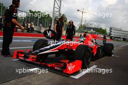 11.06.2010 Montreal, Canada,  Timo Glock (GER), Virgin Racing - Formula 1 World Championship, Rd 8, Canadian Grand Prix, Friday Practice