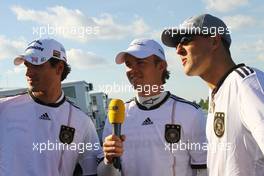 11.06.2010 Montreal, Canada,  Adrian Sutil (GER), Force India F1 Team, Nico Rosberg (GER), Mercedes GP and Michael Schumacher (GER), Mercedes GP  - Formula 1 World Championship, Rd 8, Canadian Grand Prix, Friday
