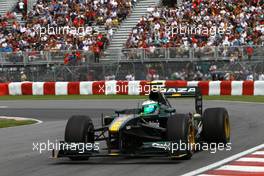 11.06.2010 Montreal, Canada,  Heikki Kovalainen (FIN), Lotus F1 Team  - Formula 1 World Championship, Rd 8, Canadian Grand Prix, Friday Practice