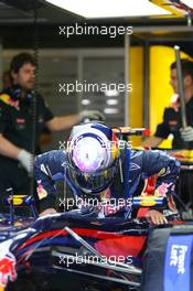 11.06.2010 Montreal, Canada,  Sebastian Vettel (GER), Red Bull Racing getting in the car - Formula 1 World Championship, Rd 8, Canadian Grand Prix, Friday