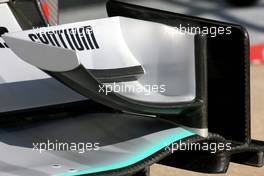 11.06.2010 Montreal, Canada,  Mercedes GP front wing detail - Formula 1 World Championship, Rd 8, Canadian Grand Prix, Friday