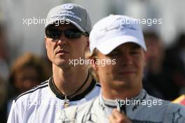 11.06.2010 Montreal, Canada,  Michael Schumacher (GER), Mercedes GP and Nico Rosberg (GER), Mercedes GP  - Formula 1 World Championship, Rd 8, Canadian Grand Prix, Friday