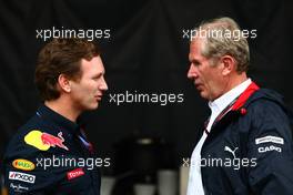 11.06.2010 Montreal, Canada,  Christian Horner (GBR), Red Bull Racing, Sporting Director and  Dr. Helmut Marco, Red Bull Racing  - Formula 1 World Championship, Rd 8, Canadian Grand Prix, Friday