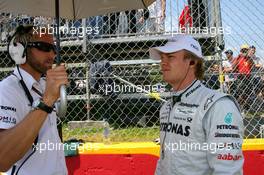 13.06.2010 Montreal, Canada,  Nico Rosberg (GER), Mercedes GP Petronas - Formula 1 World Championship, Rd 8, Canadian Grand Prix, Sunday Pre-Race Grid