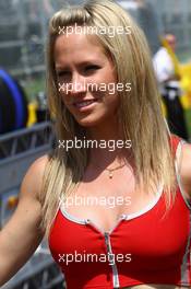 13.06.2010 Montreal, Canada,  Grid girl - Formula 1 World Championship, Rd 8, Canadian Grand Prix, Sunday Grid Girl