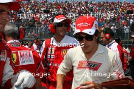 13.06.2010 Montreal, Canada,  Fernando Alonso (ESP), Scuderia Ferrari - Formula 1 World Championship, Rd 8, Canadian Grand Prix, Sunday Pre-Race Grid