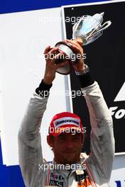 13.06.2010 Montreal, Canada,  Jenson Button (GBR), McLaren Mercedes - Formula 1 World Championship, Rd 8, Canadian Grand Prix, Sunday Podium