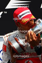 13.06.2010 Montreal, Canada,  1st place Lewis Hamilton (GBR), McLaren Mercedes - Formula 1 World Championship, Rd 8, Canadian Grand Prix, Sunday Podium