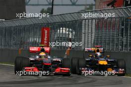 13.06.2010 Montreal, Canada,  Lewis Hamilton (GBR), McLaren Mercedes and Sebastian Vettel (GER), Red Bull Racing - Formula 1 World Championship, Rd 8, Canadian Grand Prix, Sunday Race