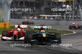13.06.2010 Montreal, Canada,  Jarno Trulli (ITA), Lotus F1 Team  - Formula 1 World Championship, Rd 8, Canadian Grand Prix, Sunday Race
