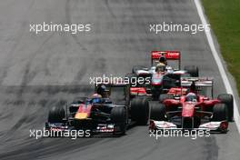 13.06.2010 Montreal, Canada,  Sebastien Buemi (SUI), Scuderia Toro Rosso and Fernando Alonso (ESP), Scuderia Ferrari  - Formula 1 World Championship, Rd 8, Canadian Grand Prix, Sunday Race