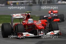 13.06.2010 Montreal, Canada,  Fernando Alonso (ESP), Scuderia Ferrari  - Formula 1 World Championship, Rd 8, Canadian Grand Prix, Sunday Race