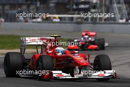 13.06.2010 Montreal, Canada,  Fernando Alonso (ESP), Scuderia Ferrari  - Formula 1 World Championship, Rd 8, Canadian Grand Prix, Sunday Race