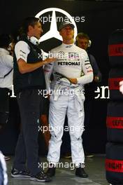 12.06.2010 Montreal, Canada,  Nick Fry (GBR), Chief Executive Officer, Mercedes GP Petronas, Michael Schumacher (GER), Mercedes GP Petronas - Formula 1 World Championship, Rd 8, Canadian Grand Prix, Saturday Practice