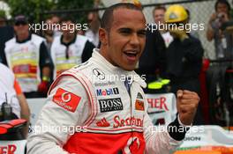 12.06.2010 Montreal, Canada,  Lewis Hamilton (GBR), McLaren Mercedes gets provisional pole position  - Formula 1 World Championship, Rd 8, Canadian Grand Prix, Saturday Qualifying