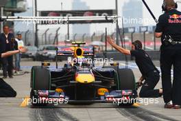 16.04.2010 Shanghai, China,  Mark Webber (AUS), Red Bull Racing - Formula 1 World Championship, Rd 4, Chinese Grand Prix, Friday Practice