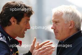 16.04.2010 Shanghai, China,  Mark Webber (AUS), Red Bull Racing, Charlie Whiting (GBR), FIA Safty delegate, Race director & offical starter - Formula 1 World Championship, Rd 4, Chinese Grand Prix, Friday Practice