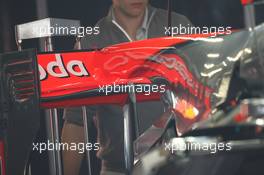 16.04.2010 Shanghai, China,  McLaren F-Duct system, rear wing - Formula 1 World Championship, Rd 4, Chinese Grand Prix, Friday Practice