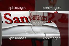 16.04.2010 Shanghai, China,  Rear wing of Felipe Massa (BRA), Scuderia Ferrari, F10, detail - Formula 1 World Championship, Rd 4, Chinese Grand Prix, Friday Practice
