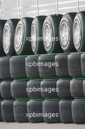 16.04.2010 Shanghai, China,  Bridgestone tyres - Formula 1 World Championship, Rd 4, Chinese Grand Prix, Friday Practice
