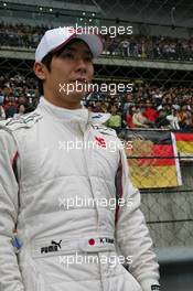 18.04.2010 Shanghai, China,  Kamui Kobayashi (JAP), BMW Sauber F1 Team - Formula 1 World Championship, Rd 4, Chinese Grand Prix, Sunday Pre-Race Grid