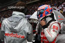 18.04.2010 Shanghai, China,  Jenson Button (GBR), McLaren Mercedes - Formula 1 World Championship, Rd 4, Chinese Grand Prix, Sunday Pre-Race Grid