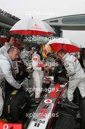 18.04.2010 Shanghai, China,  Lewis Hamilton (GBR), McLaren Mercedes - Formula 1 World Championship, Rd 4, Chinese Grand Prix, Sunday Pre-Race Grid