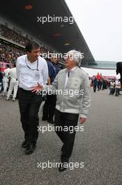 18.04.2010 Shanghai, China,  Bernie Ecclestone (GBR) - Formula 1 World Championship, Rd 4, Chinese Grand Prix, Sunday Pre-Race Grid