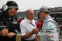 18.04.2010 Shanghai, China,  Michael Schumacher (GER), Mercedes GP Petronas - Formula 1 World Championship, Rd 4, Chinese Grand Prix, Sunday Pre-Race Grid