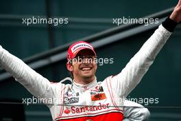 18.04.2010 Shanghai, China,  Jenson Button (GBR), McLaren Mercedes - Formula 1 World Championship, Rd 4, Chinese Grand Prix, Sunday Podium