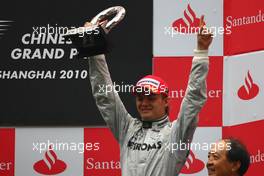 18.04.2010 Shanghai, China,  3rd place Nico Rosberg (GER), Mercedes GP Petronas - Formula 1 World Championship, Rd 4, Chinese Grand Prix, Sunday Podium
