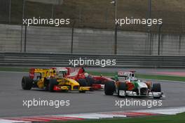 18.04.2010 Shanghai, China,  Robert Kubica (POL), Renault F1 Team and Adrian Sutil (GER), Force India F1 Team - Formula 1 World Championship, Rd 4, Chinese Grand Prix, Sunday Race