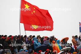 18.04.2010 Shanghai, China,  fans and flags - Formula 1 World Championship, Rd 4, Chinese Grand Prix, Sunday Race