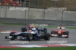 18.04.2010 Shanghai, China,  Rubens Barrichello (BRA), Williams F1 Team, FW32 - Formula 1 World Championship, Rd 4, Chinese Grand Prix, Sunday Race