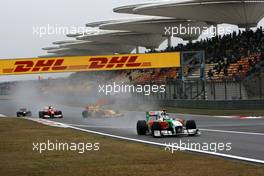 18.04.2010 Shanghai, China,  Adrian Sutil (GER), Force India F1 Team, VJM-02 - Formula 1 World Championship, Rd 4, Chinese Grand Prix, Sunday Race