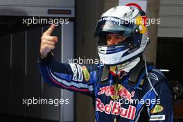 17.04.2010 Shanghai, China,  pole position for Sebastian Vettel (GER), Red Bull Racing - Formula 1 World Championship, Rd 4, Chinese Grand Prix, Saturday Qualifying