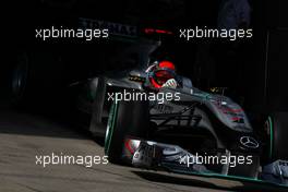 17.04.2010 Shanghai, China,  Michael Schumacher (GER), Mercedes GP Petronas, W01 - Formula 1 World Championship, Rd 4, Chinese Grand Prix, Saturday Qualifying