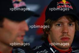 17.04.2010 Shanghai, China,  Sebastian Vettel (GER), Red Bull Racing - Formula 1 World Championship, Rd 4, Chinese Grand Prix, Saturday Press Conference