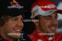 17.04.2010 Shanghai, China,  Sebastian Vettel (GER), Red Bull Racing - Formula 1 World Championship, Rd 4, Chinese Grand Prix, Saturday Press Conference