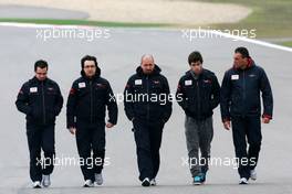 15.04.2010 Shanghai, China,  Jaime Alguersuari (ESP), Scuderia Toro Rosso walks the circuit - Formula 1 World Championship, Rd 4, Chinese Grand Prix, Thursday