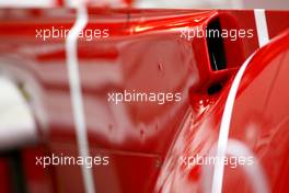 07.05.2010 Barcelona, Spain,  Scuderia Ferrari engine cover detail - Formula 1 World Championship, Rd 5, Spanish Grand Prix, Friday Practice