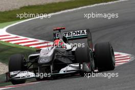 07.05.2010 Barcelona, Spain,  Michael Schumacher (GER), Mercedes GP Petronas - Formula 1 World Championship, Rd 5, Spanish Grand Prix, Friday Practice
