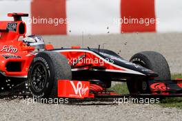 07.05.2010 Barcelona, Spain,  Timo Glock (GER), Virgin Racing  - Formula 1 World Championship, Rd 5, Spanish Grand Prix, Friday Practice
